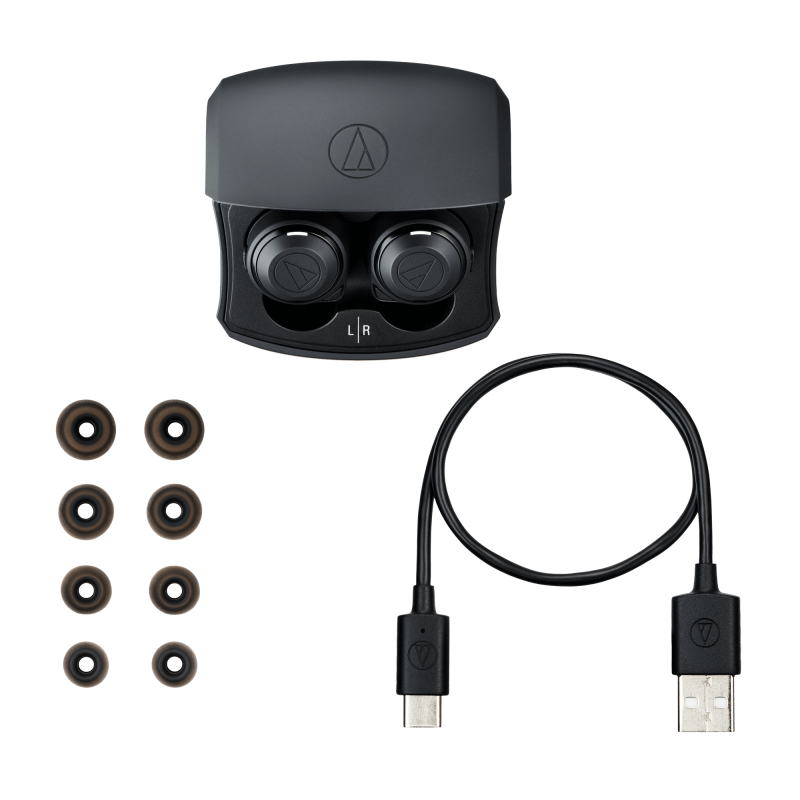 Audio Technica ATH-CKS50TWBK Wireless Earbuds -