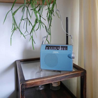 Sangean AM / FM Retro Strap Analog Radio - 14‐PRD6BK