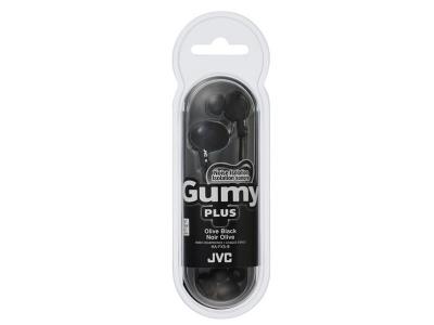 JVC Gumy PLUS Inner Ear Headphones in Black - HA-FX5-B