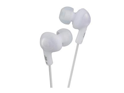 JVC Gumy PLUS Inner Ear Headphones in White - HA-FX5-W