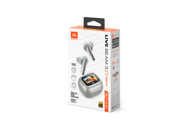 JBL Live Beam 3 True Wireless Noise-Cancelling Earbuds in Black - JBLLIVEBEAM3BLKAM