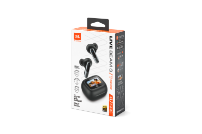 JBL Live Beam 3 True Wireless Noise-Cancelling Earbuds in Silver - JBLLIVEBEAM3SILAM