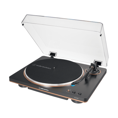 Audio Technica Fully Automatic Belt-Drive Turntable in Black/Gray - AT-LP70X-BG