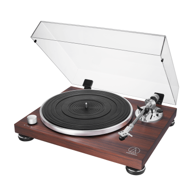 Audio Technica Manual Belt-Drive Turntable with Option Of Wired Or Bluetooth - AT-LPW50BT-RW